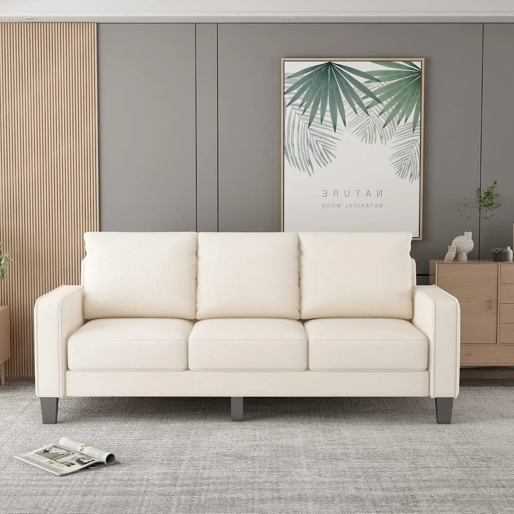 Fabric Couch,Living Room Furniture Couch, Living Room Couch Apply to Office and Home(3-Seater Sofa)